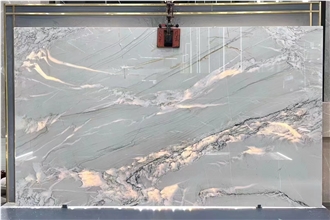Brazil Cristal Bay Quartzite Slab Snowflake White Tiles