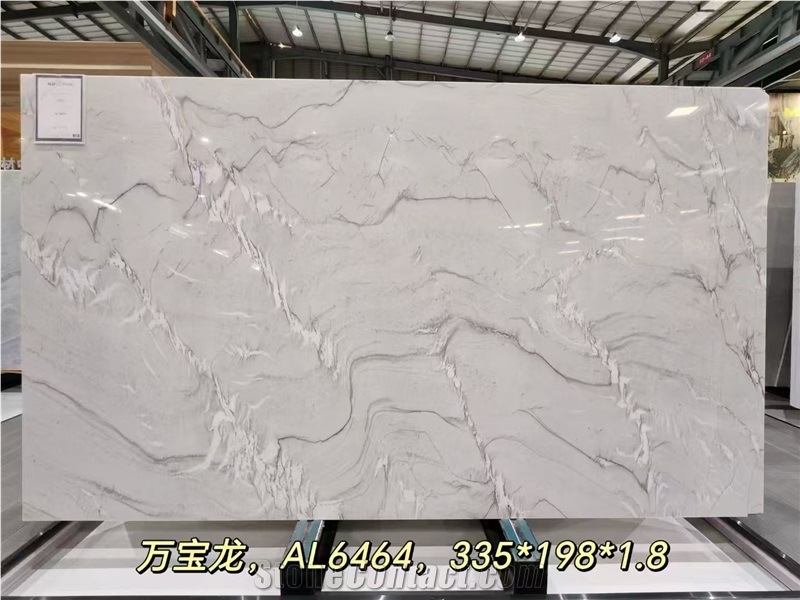 Brazil Cristal Bay Quartzite Slab Snowflake White Tiles