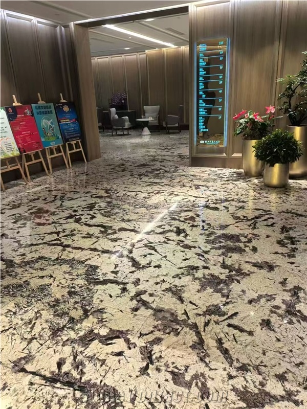 Brazil Tourmaline Granite Slabs Interior Floor Tile
