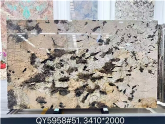 Brazil Tourmaline Granite Slabs Interior Floor Tile
