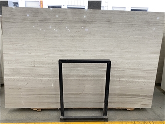 China White Wood Grain Marble Slabs