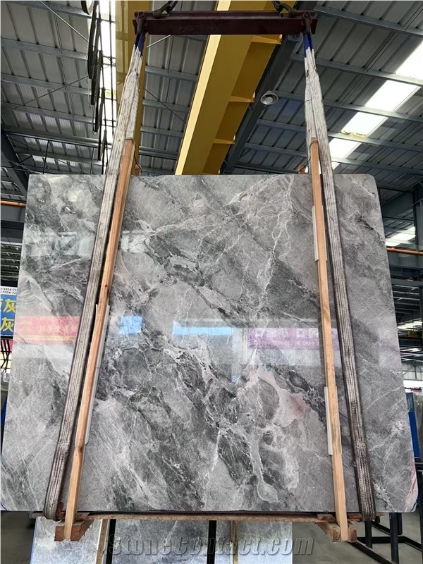 Hermes Grey Marble Slabs