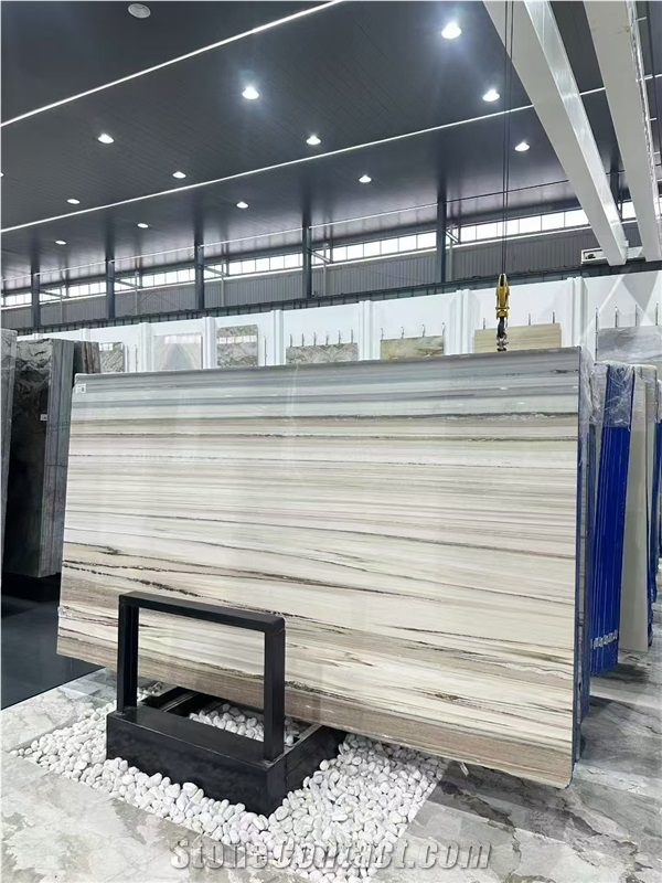 Italy Light Palissandro White Marble Slab And Interior Wall Tiles