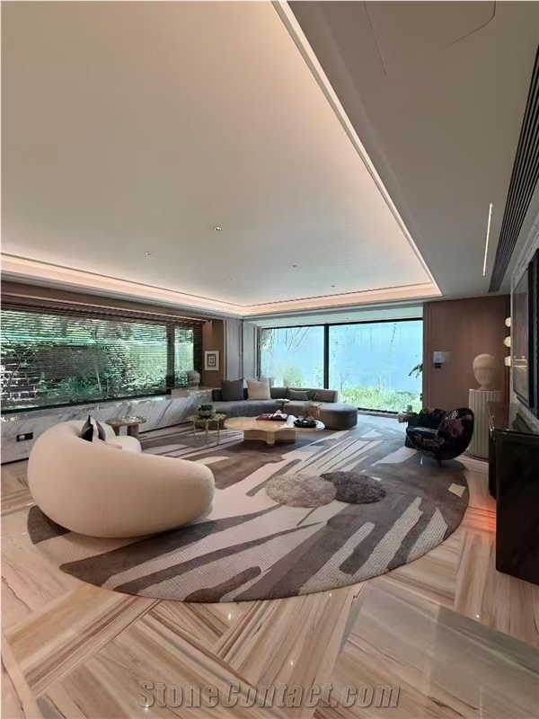 Italy Light Palissandro White Marble Slab And Interior Wall Tiles