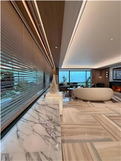 Italy Light Palissandro White Marble Slab And Interior Wall Tiles