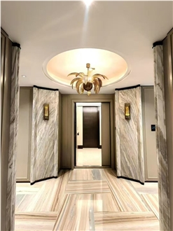 Italy Light Palissandro White Marble Slab And Interior Wall Tiles