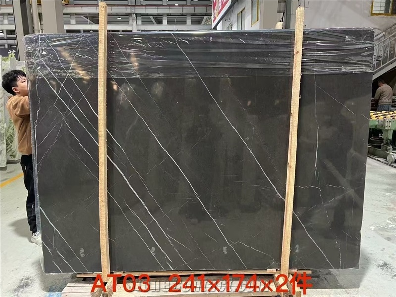 Pietra Grey Marble Slabs, Cut-To-Size Floor Tiles