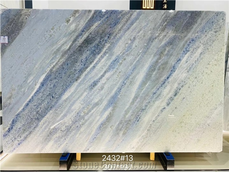 Blue Sky Jade Marble Slabs For High-End Decoration
