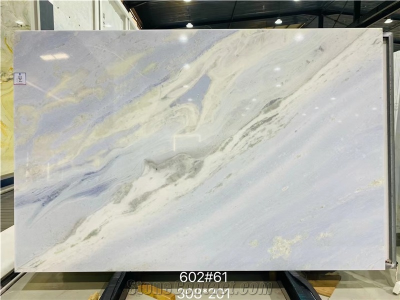 Blue Sky Jade Marble Slabs For High-End Decoration