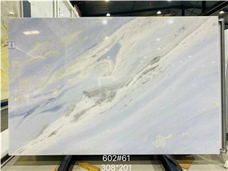 Blue Sky Jade Marble Slabs For High-End Decoration