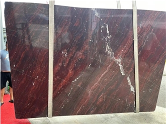 Bordeaux Red Marble Slabs