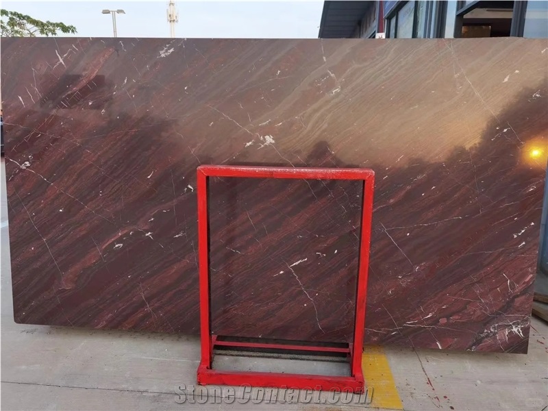 Bordeaux Red Marble Slabs