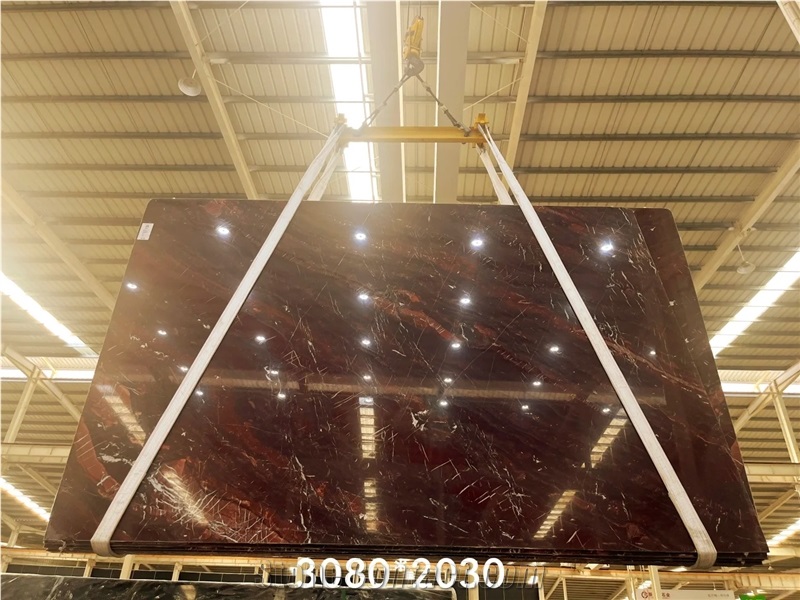 Bordeaux Red Marble Slabs