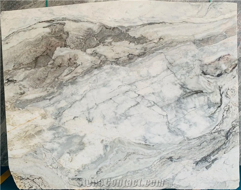 Brasilia White Marble Slabs For Home Design