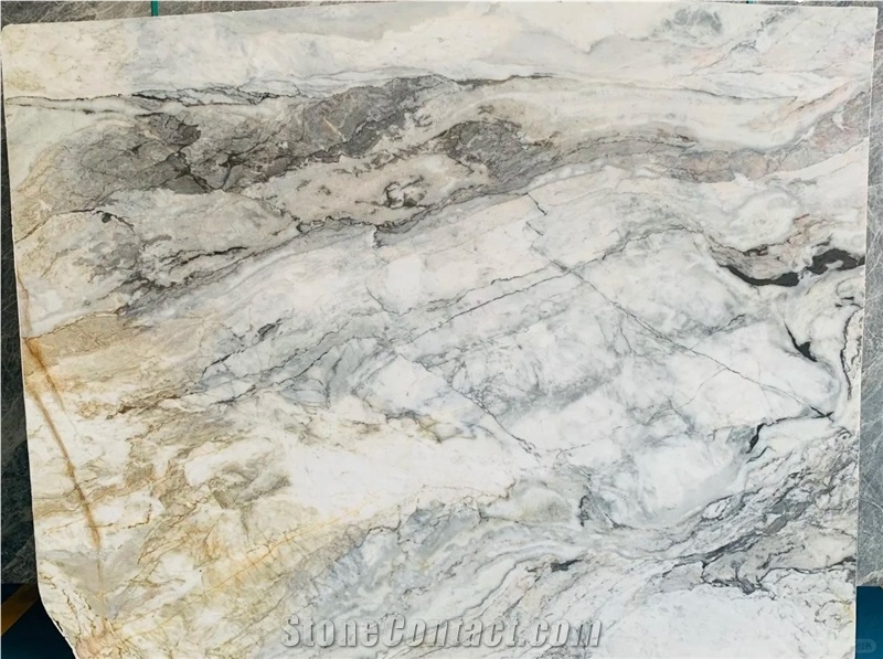 Brasilia White Marble Slabs For Home Design