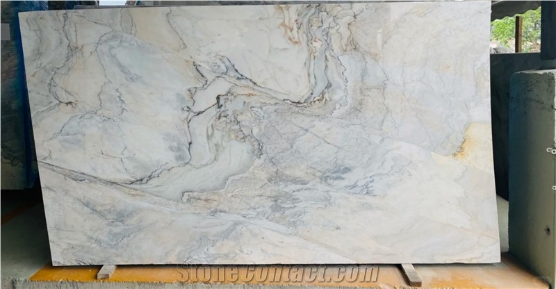 Brasilia White Marble Slabs For Home Design