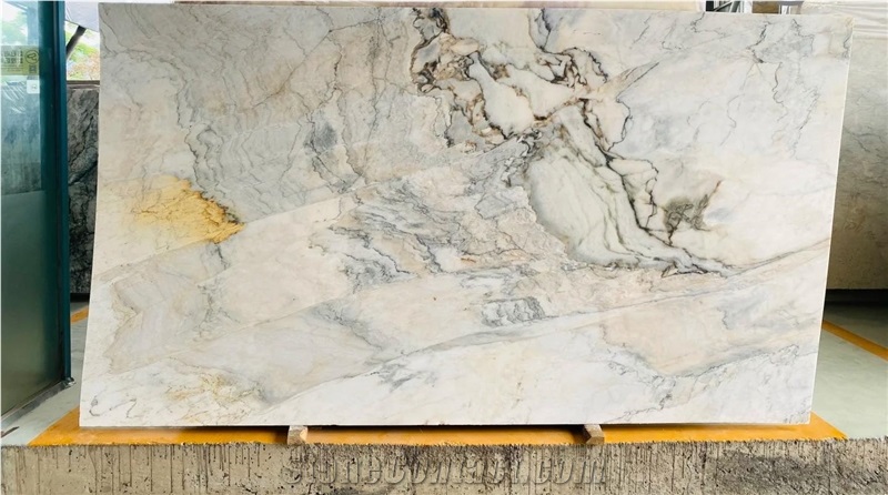 Brasilia White Marble Slabs For Home Design