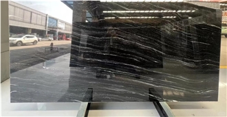 Brazilian Arabescato Nero Quartzite Slabs