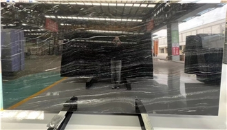 Brazilian Arabescato Nero Quartzite Slabs