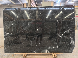 Brazilian Arabescato Nero Quartzite Slabs