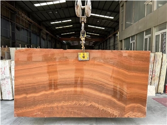 China Redwood Grain Marble Slabs