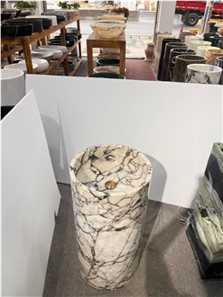 Factory Marble Basin With Pedestal