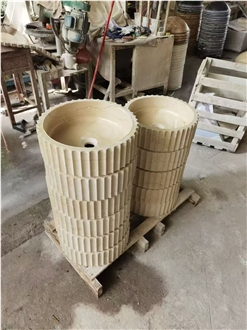 Factory Marble Basin With Pedestal