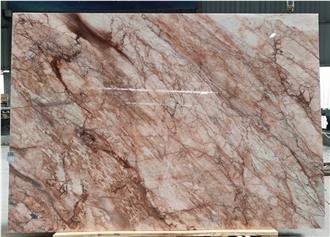 Four Season Pink Marble Slabs For Home Decoration
