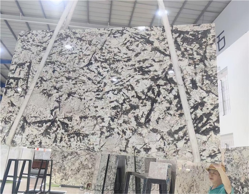 Golden Peacock Granite Slabs / Splendor White Granite