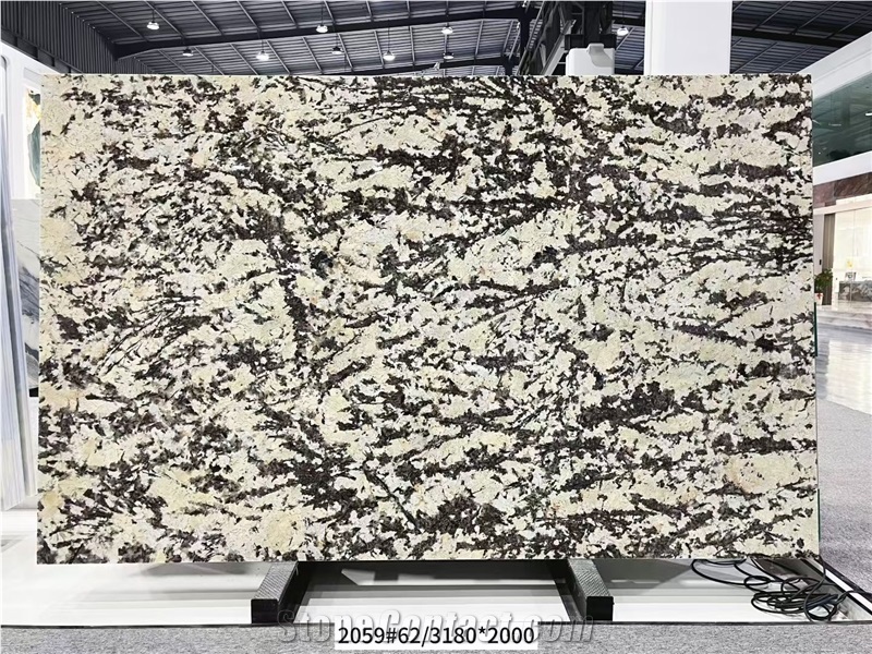 Polished Silver Fox Granite Slabs