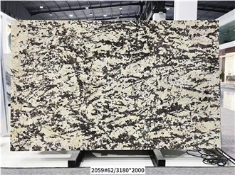 Polished Silver Fox Granite Slabs