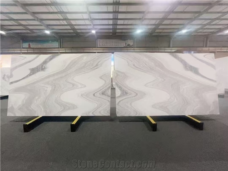 Van Gogh White Marble Slab Wall Tiles