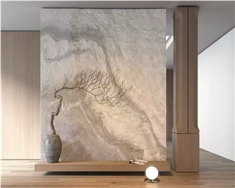 Van Gogh White Marble Slab Wall Tiles