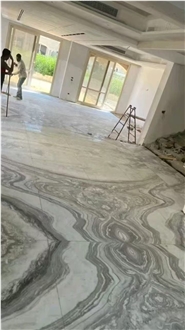 Van Gogh White Marble Slab Wall Tiles