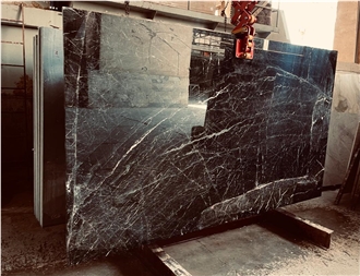 3D Black Marble Marble Slabs
