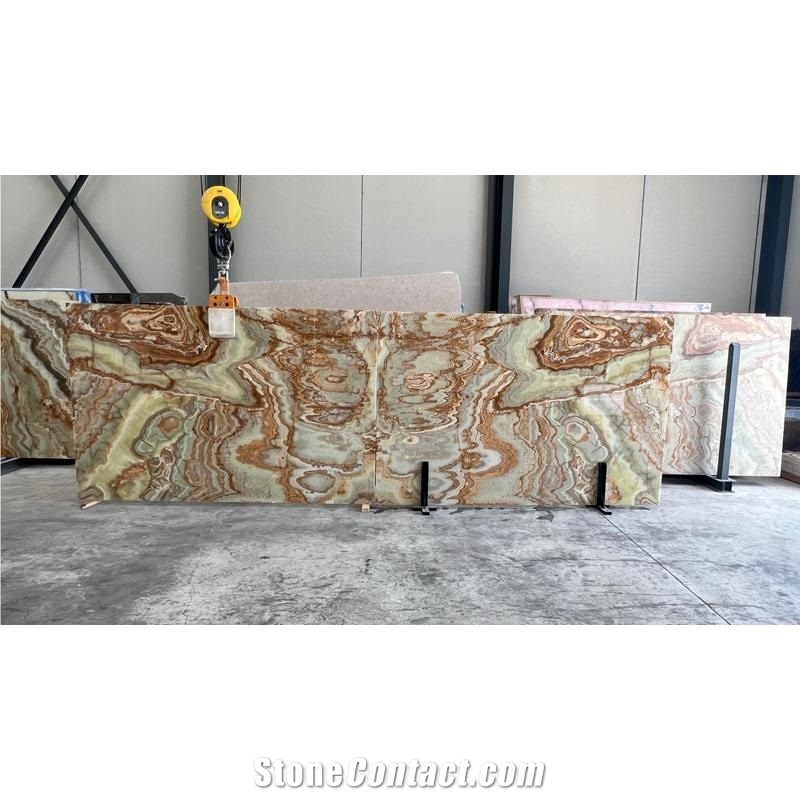 Onice Verde Persiano Green Onyx Slabs