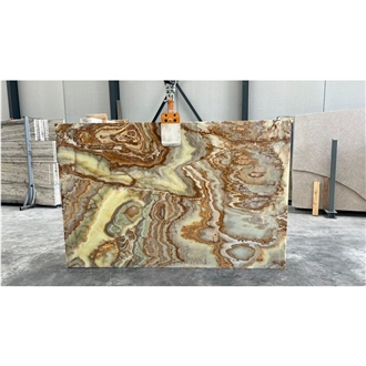 Onice Verde Persiano Green Onyx Slabs