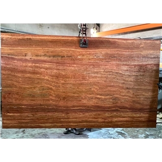 Travertino Rojo Slabs