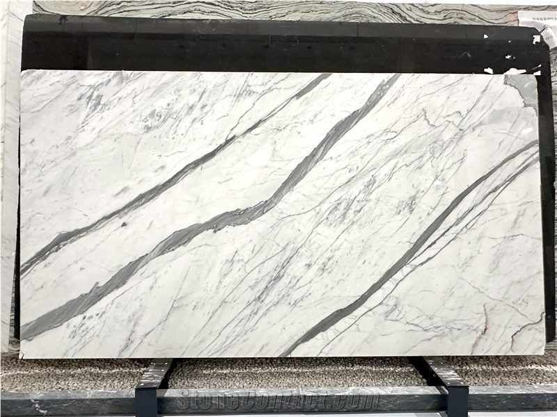 BST007 White Marble Slabs