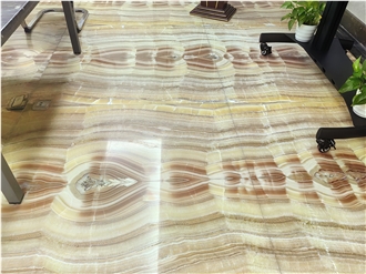Onyx Slabs Natural  Luxury Yellow Onyx Tiles