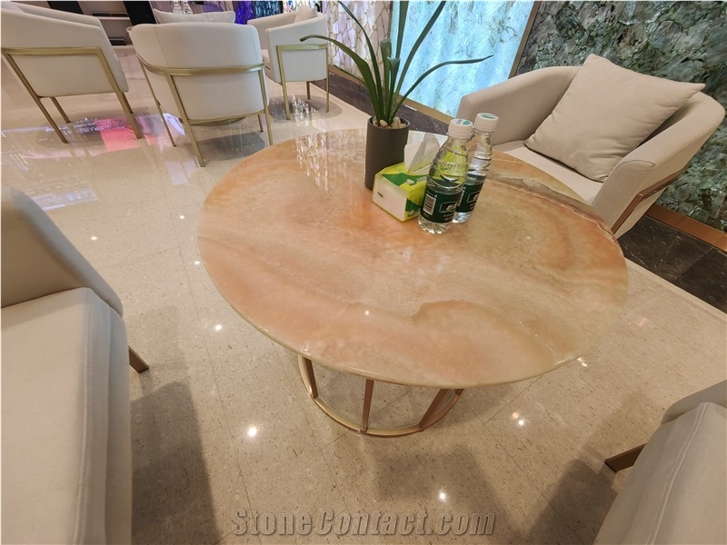 Onyx Slabs Natural  Luxury Yellow Onyx Tiles