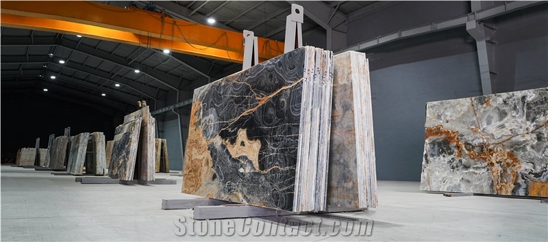 Ajami Black Onyx Slabs