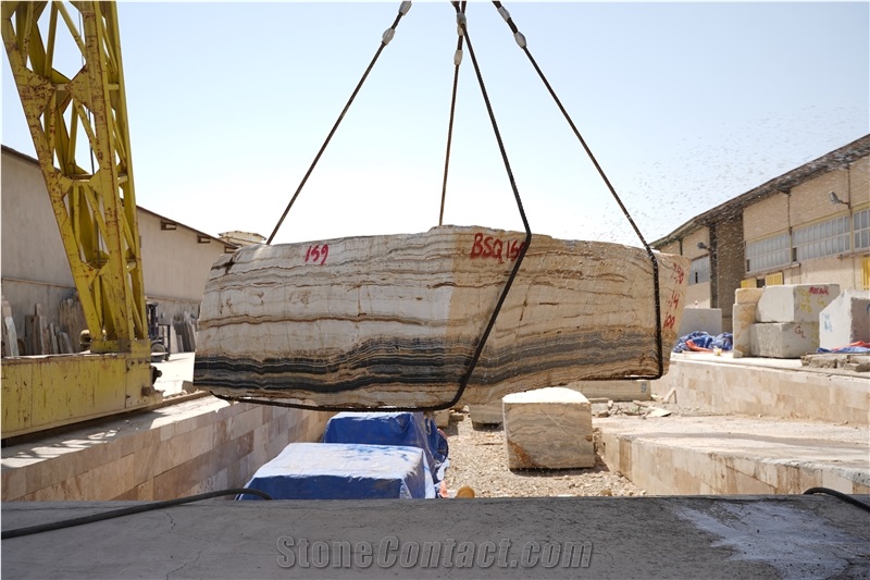 Ajami White Onyx  Blocks BSQ 159