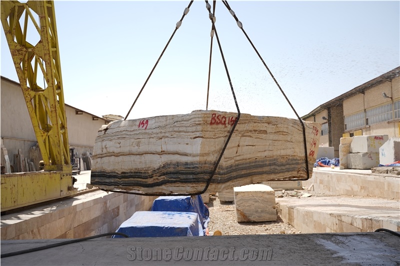 Ajami White Onyx  Blocks BSQ 159