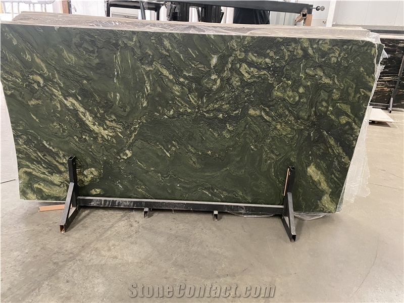 Picasso Green Granite Kitchen Countertop
