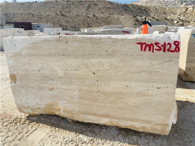 Classic Light Beige Travertine Blocks