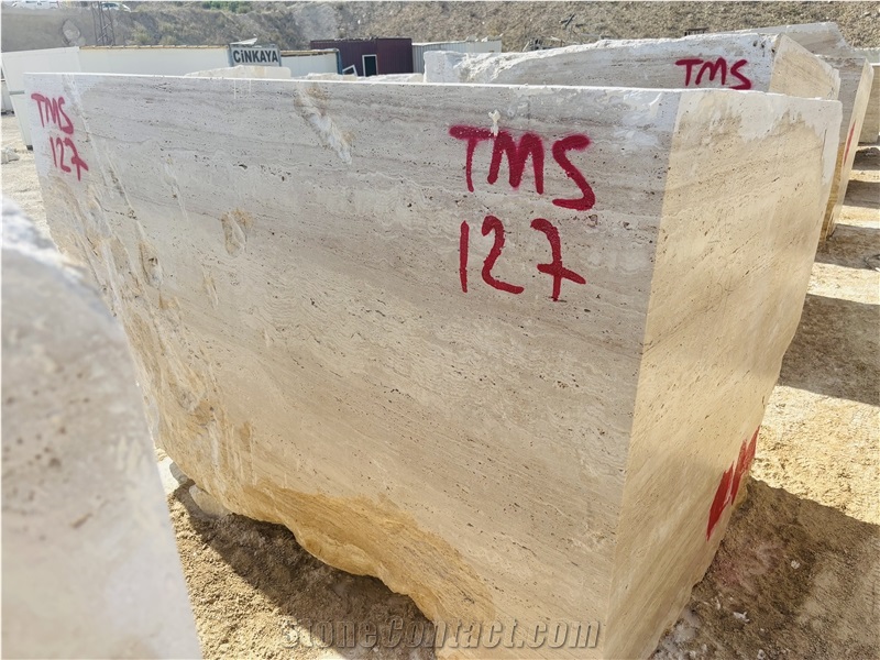 Classic Light Beige Travertine Blocks