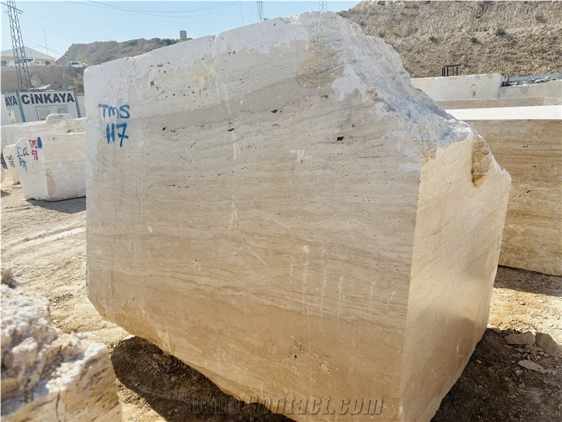 Classic Light Beige Travertine Blocks