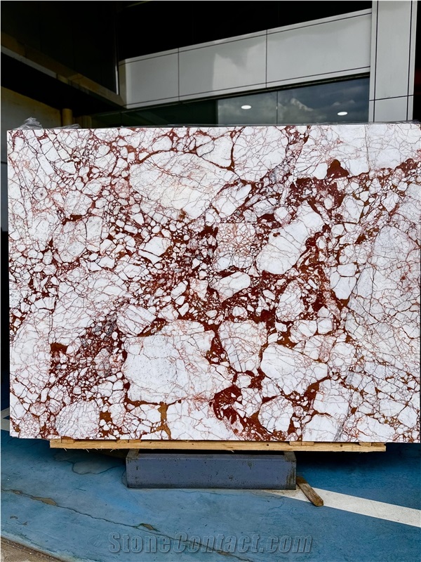 Bvlgari Calacatta Red Marble Slabs