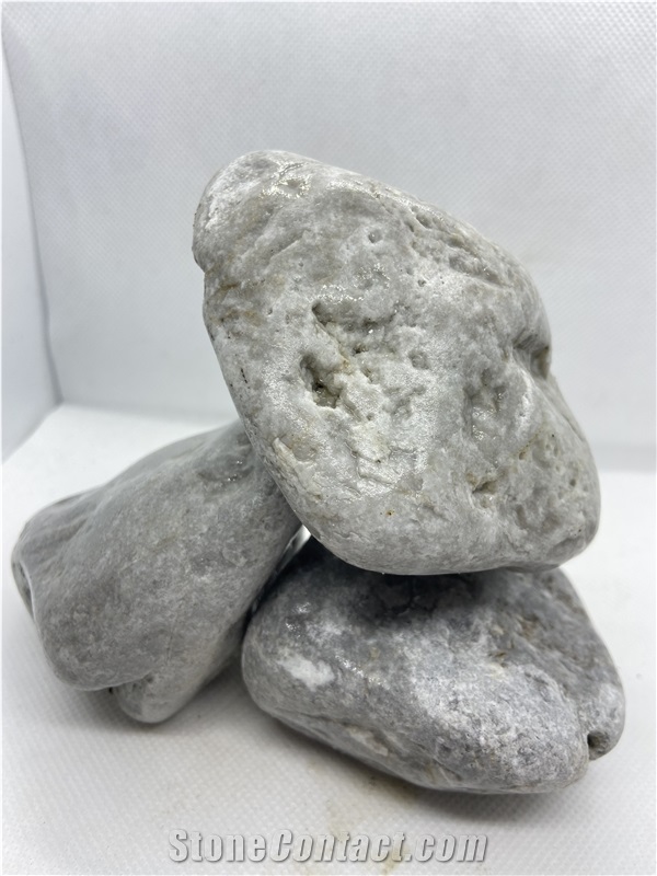 Moon Gray Marble Pebble Stone